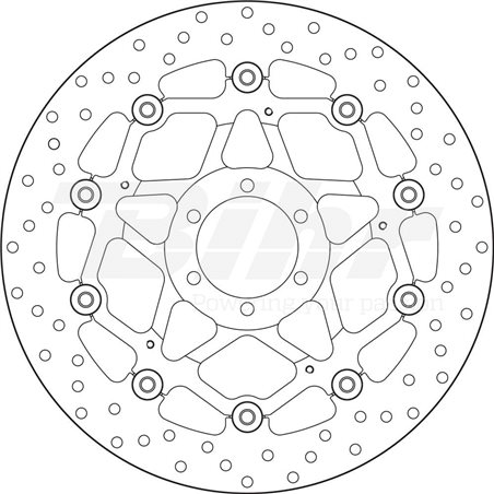 APRILIA 750 DORSODURO ABS 08 - DISCO FLOTANTE DELANTERO BREMBO APRILIA 750 DORSODURO ABS 08 - DISCO FLOTANTE DELANTERO BREMBO